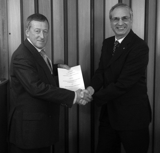 ​Former IC-ENC Chair, Peter Kortenoeven​ and Cdr. Paolo Lusiani